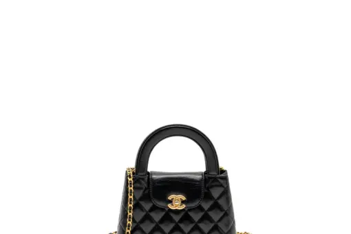 Chanel Kelly Mini Shopping Bag Black