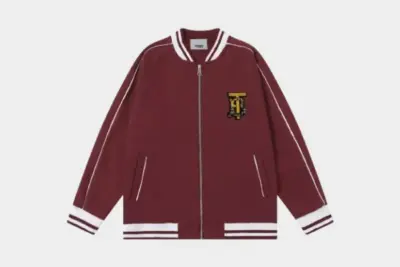 Burberry Jersey Track Jacket Red