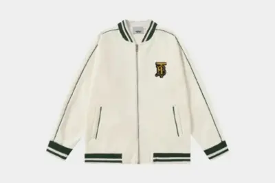 Burberry Jersey Track Jacket White