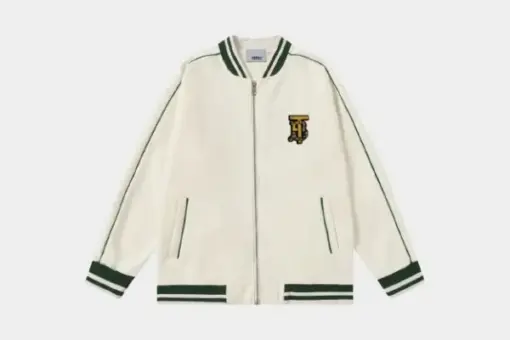 Burberry Jersey Track Jacket White