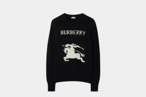 Burberry EKD Wool Cashmere Sweater Black