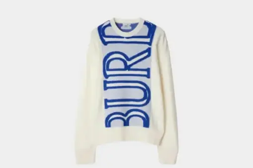 Burberry Logo Wool Sweater String