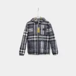 Burberry New Down Jacket Gray White Mix