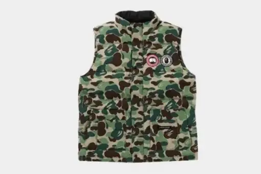 BAPE x Canada Goose Freestyle Vest Green