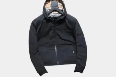 Burberry London England Windbreaker Jacket Black