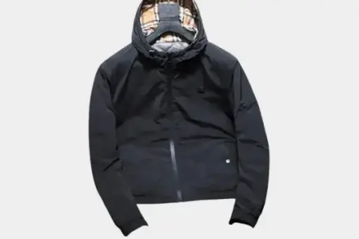 Burberry London England Windbreaker Jacket Black