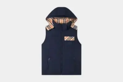 Burberry Puffer Vest Navy Blue