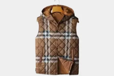 Burberry Reversible Puffer Vest Brown Check