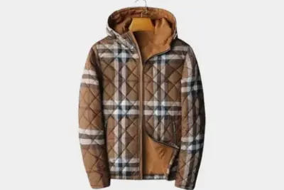 Burberry Quilted Jacket Brown Check