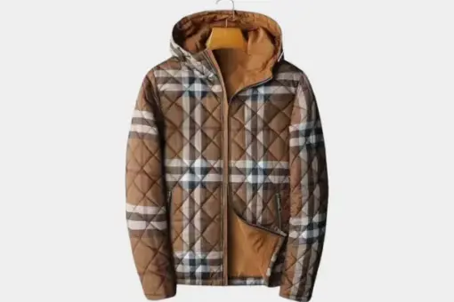 Burberry Quilted Jacket Brown Check