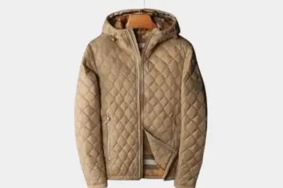 Burberry Quilted Hooded Jacket Beige