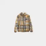 Burberry Check Down Jacket Beige/White