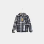 Burberry Check Down Jacket Blue/White