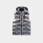 Burberry Down Vest Silver