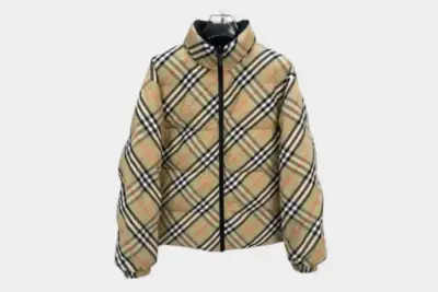 Burberry Reversible Check Nylon Snowdon Puffer Jacket