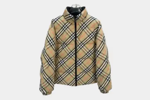 Burberry Reversible Check Nylon Snowdon Puffer Jacket