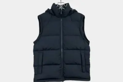 Burberry Convertible Quilted Shell Hooded Down Jacket Black
