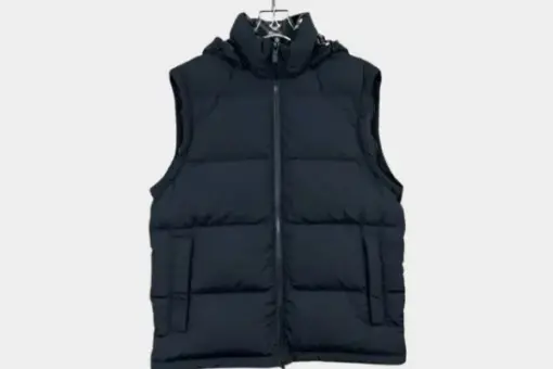 Burberry Convertible Quilted Shell Hooded Down Jacket Black