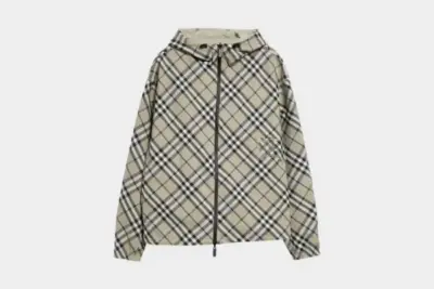 Burberry Reversible Check Jacket In Beige