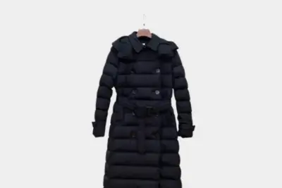 Burberry Detachable Hood Nylon Down Jacket Black