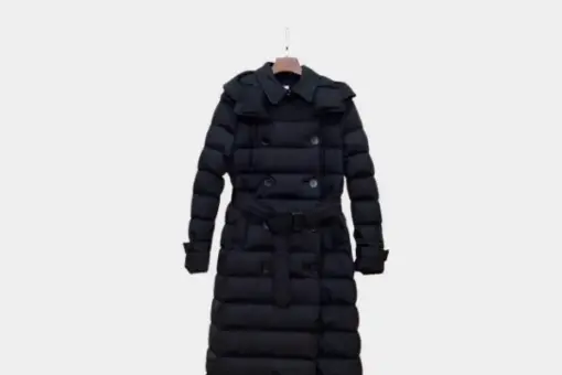 Burberry Detachable Hood Nylon Down Jacket Black