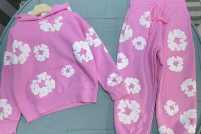 Denim Tears Baby Sweatsuit Floral Pink