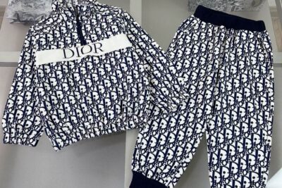 Dior Oblique Kids Tracksuit Black White