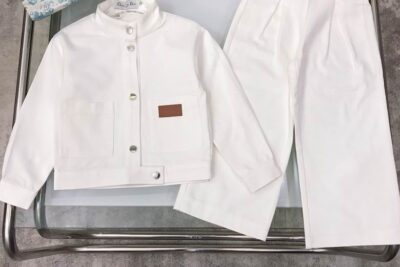 Dior Kids Denim Tracksuit White