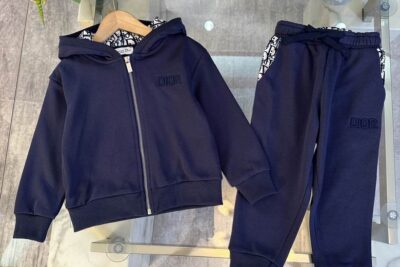Dior Kids Tracksuit Full Blue