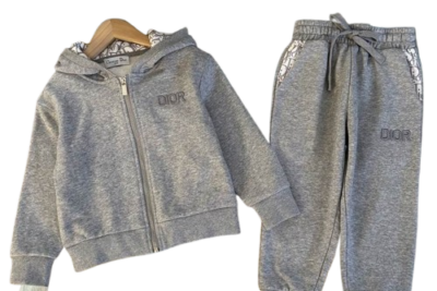 Dior Kids Tracksuit Full Gray