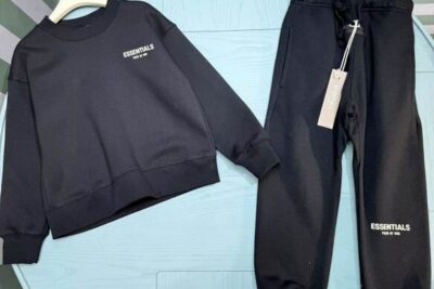 Essential Baby Tracksuit Black