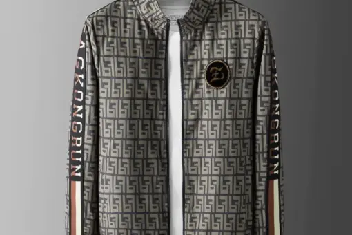 Fendi Jacket Gray And Black