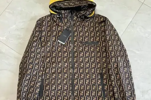 Fendi Jacket Brown And Yellow