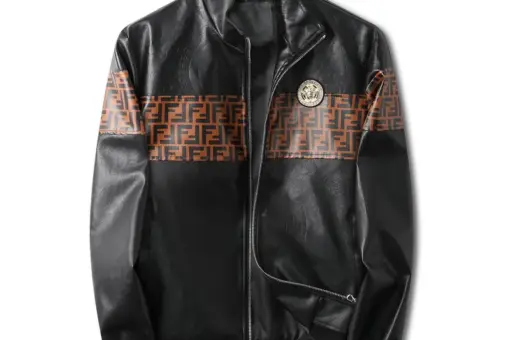 Fendi Jacket Black And Brown