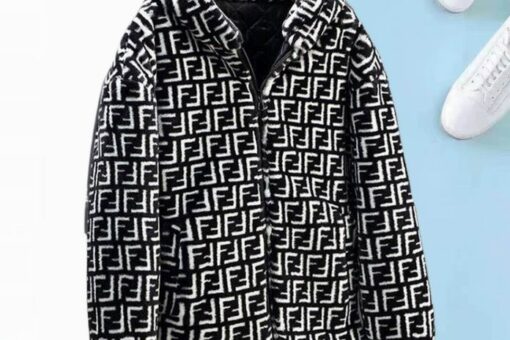 Fendi FF Logo Reversible Hoodie Jacket White