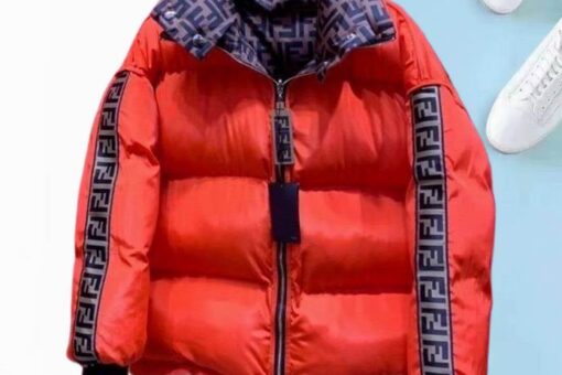 Fendi FF Reversible Down Jacket Red