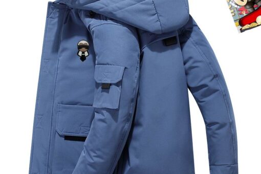 Fendi Down Jacket Black Nautical Blue