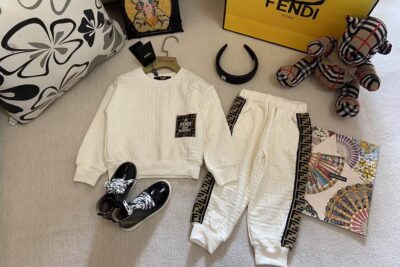 Fendi Roma Kids Tracksuit White