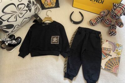 Fendi Roma Kids Tracksuit Black