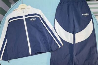 Fendi  Kids Tracksuit Navy Blue/ Beige