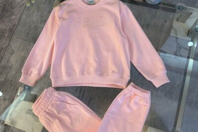 Fendi Kids Tracksuit Full Pink