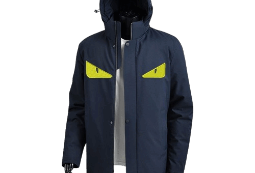 Fendi Monster Eyes Down Jacket Navy Blue