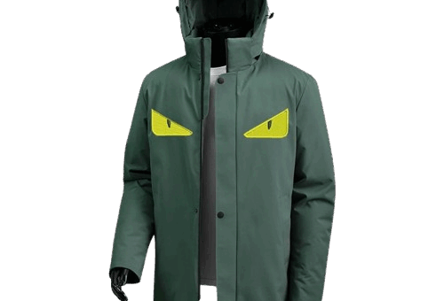 Fendi Monster Eyes Down Jacket Green