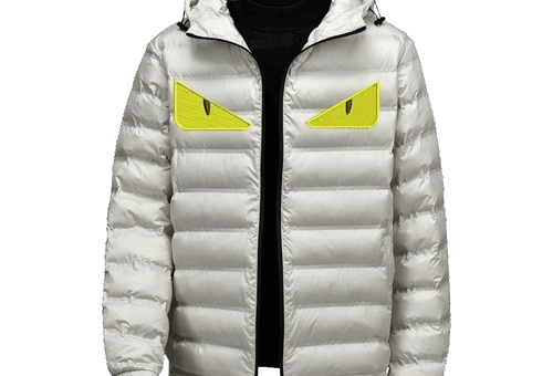 Fendi Monster Eyes Down Jacket White