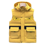Fendi Monster Eyes Padded Vest Yellow