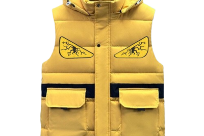 Fendi Monster Eyes Padded Vest Yellow