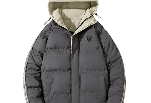 Fendi Hooded Parka Jacket Grey