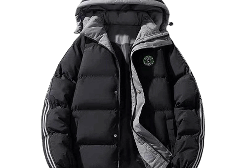 Fendi Hooded Parka Jacket Black