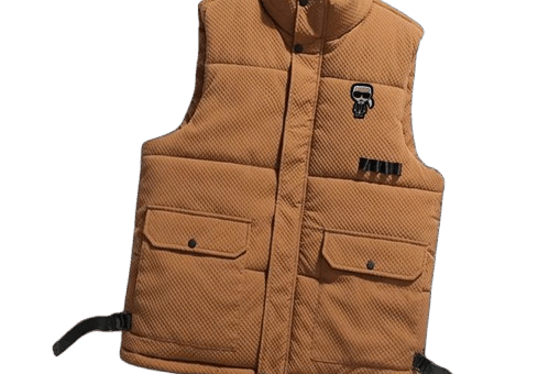 Fendi Puffer Vest Beige