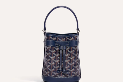 Goyard Petit Flot Mini Bucket Bag Navy Blue